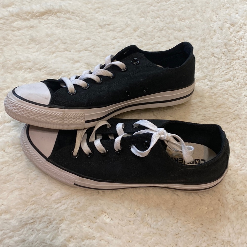 Black rock star converse